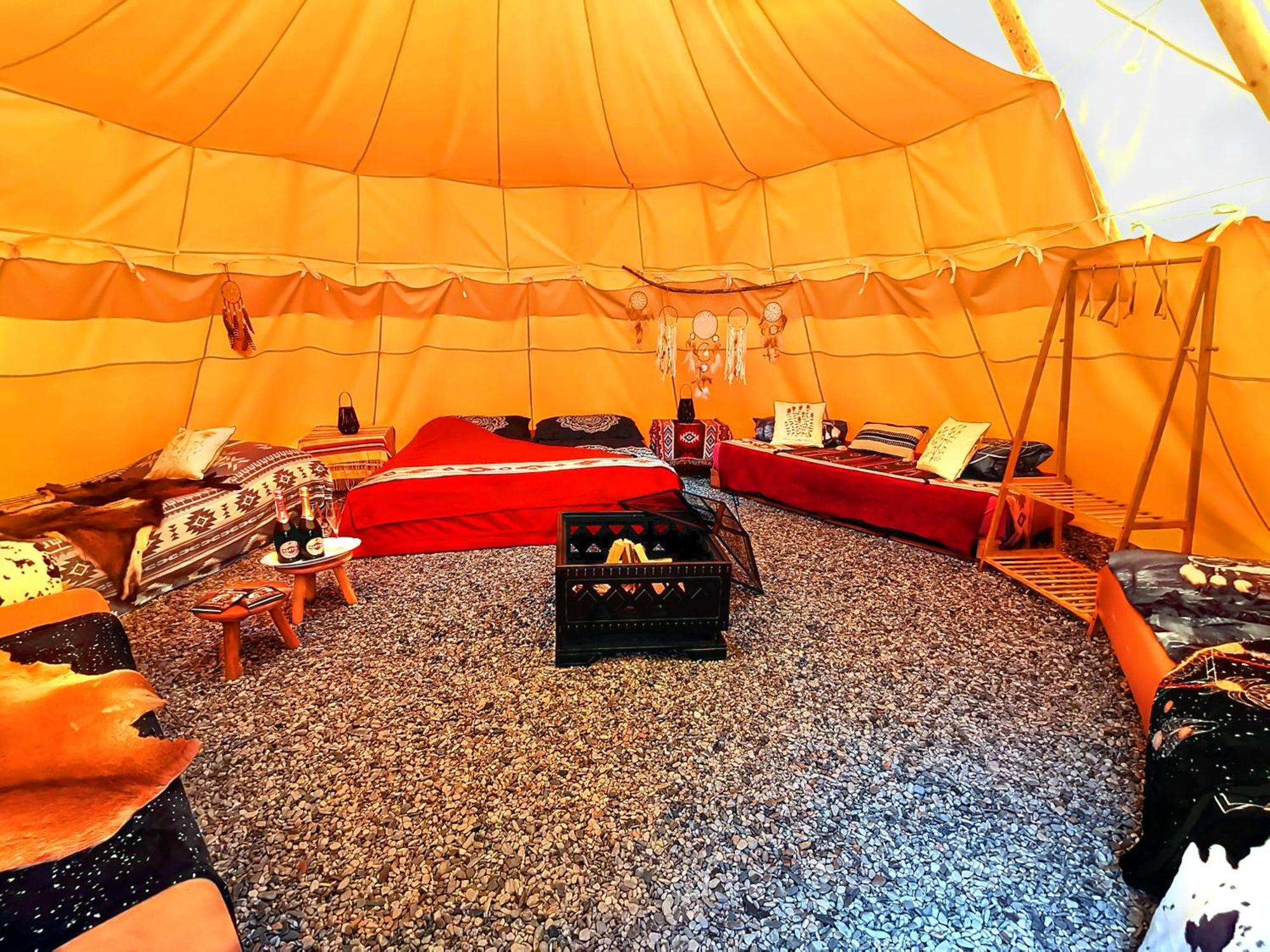 Hotel Teepee Camp Lounky Chodouny Exterior foto